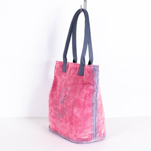 バッグ 横浜ナナ NANA ショルダーバッグ プードル柄 ピンクグレーライン nn-sb28-B