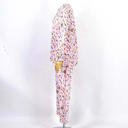 パジャマ TUNIC 60接結・ヒール 半開メローパジャマ ピンク フリーサイズ 26356-A