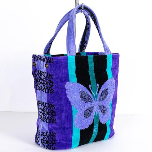 バッグ 横浜ナナ 湘南ナナ NANA タウンバッグ B蝶柄 パープル nn-twn1-E