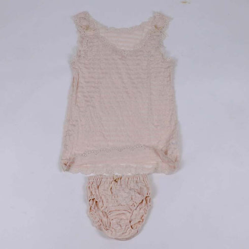 ランニング 下着 TUNIC【定番】サッカーボーダー ランニングシャツ ベージュ フリーサイズ 9009-C