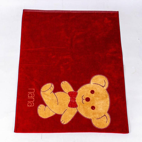 タオル 横浜ナナ NANA バスタオル ベア柄 アカベージュ nn-bast11-A