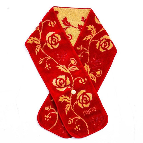 マフラー 横浜ナナ 湘南ナナ NANA ボタン付きナロータオルマフラー ローズパピヨン アカベージュ nn-tmf8-F