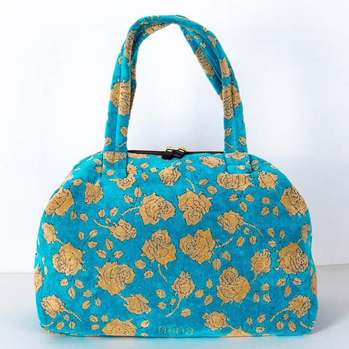 バッグ 横浜ナナ 湘南ナナ NANA ワンデーバッグ ローズ2柄 ターコイズブルーベージュ nn-OD2-C