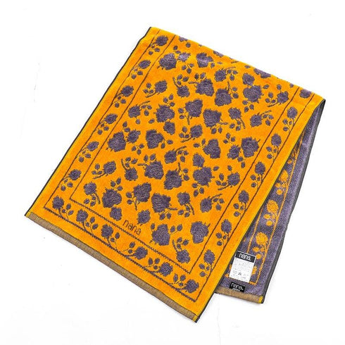 タオル 横浜ナナ 湘南ナナ NANA フェイスタオル ローズ2柄 イエローグレー nn-ft26-B