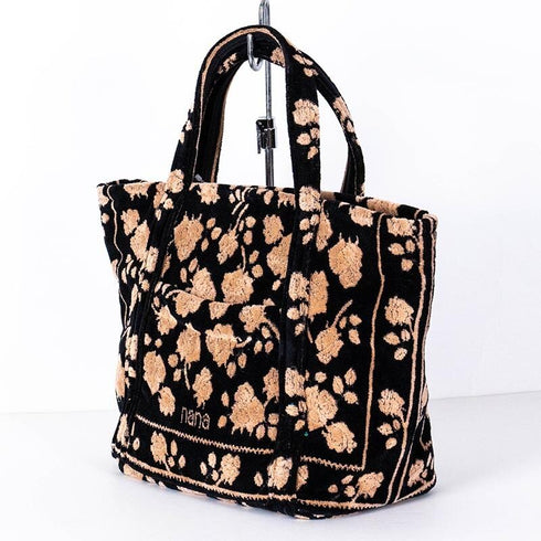 バッグ 横浜ナナ 湘南ナナ NANA トートバッグ小 ローズ2柄 クロベージュ nn-tts10A