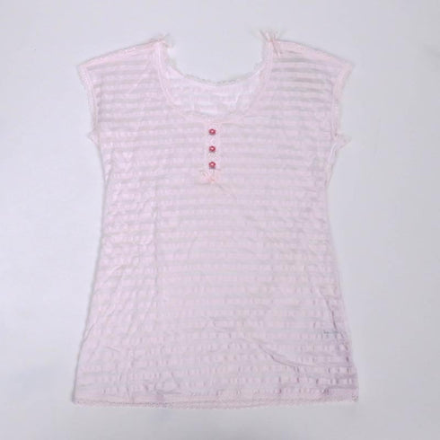 フレンチシャツ 下着 TUNIC【定番】 サッカーボーダー フレンチシャツ ピンク 9447-B