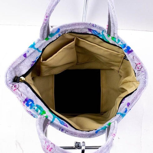 バッグ 横浜ナナ 湘南ナナ NANA トートポケットバッグ ローズパピヨン柄 グレー多色 nn-ttp2-A