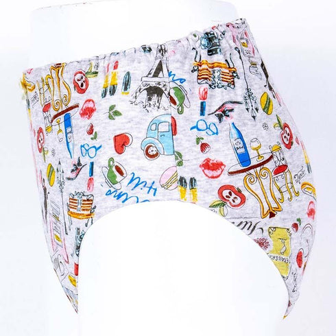 ショーツ TUNIC 40接結・パリ オヤスミパンツ グレー杢 サイズM 1086M-C