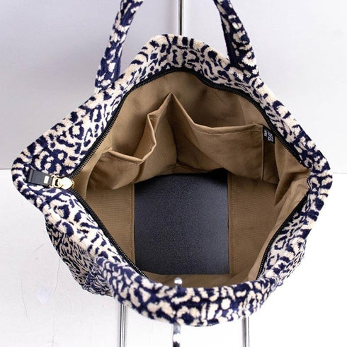 バッグ 横浜ナナ 湘南ナナ NANA トートバッグ小 ジャガー2 ベージュ紺 nn-tts6A