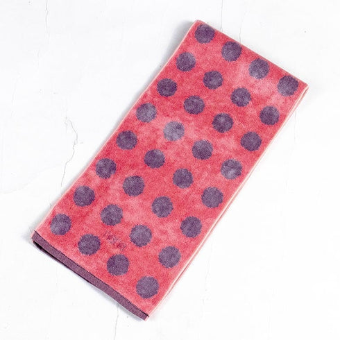 タオル 横浜ナナ 湘南ナナ NANA フェイスタオル ハーフ 水玉柄 ピンクグレー nn-fth33-F