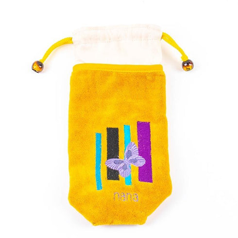 ケース 横浜ナナ NANA ペットボトルケース B蝶柄 イエロー nn-npbk1-E