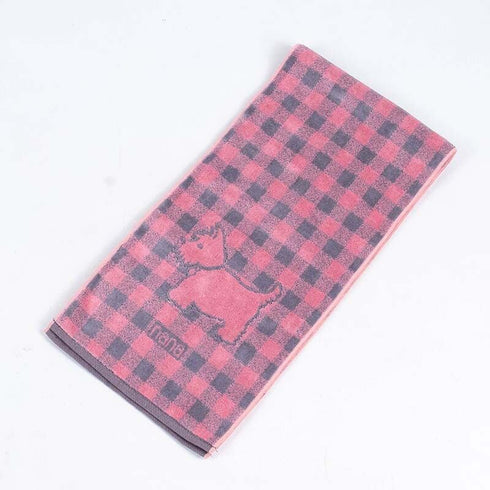 タオル 横浜ナナ NANA フェイスタオル ハーフ スコッチテリア ピンクグレー nn-fth92