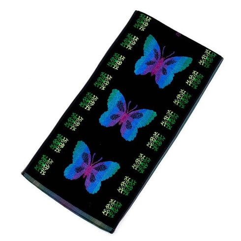 タオル 横浜ナナ NANA スポーツタオル B蝶 クロ多色 nn-spt102