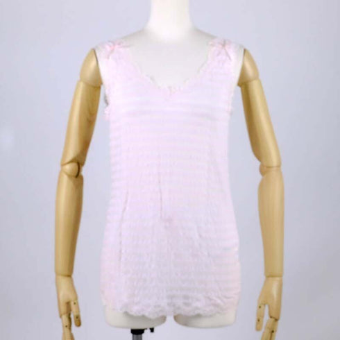 ランニング 下着 TUNIC【定番】サッカーボーダー ランニングシャツ ピンク フリーサイズ 9009-B