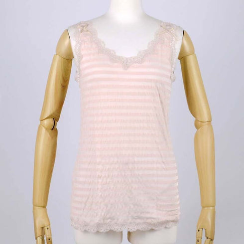 ランニング 下着 TUNIC【定番】サッカーボーダー ランニングシャツ ベージュ フリーサイズ 9009-C