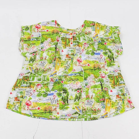 【セール】パジャマ TUNIC 80ローンサッカー・ファームガーデン フレンチフェミニンパジャマ フリーサイズ SSS-33067-A