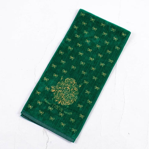 タオル 横浜ナナ 湘南ナナ NANA フェイスタオル ハーフ ブーケ柄 グリーンベージュ nn-fth31-F