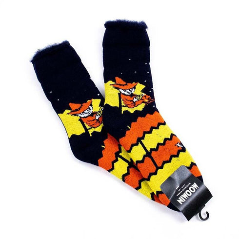 ソックス MOOMIN モコモコソックス ムーミンとスナフキン ネイビー サイズL 40-42 (26ー28.5cm)MM030LA