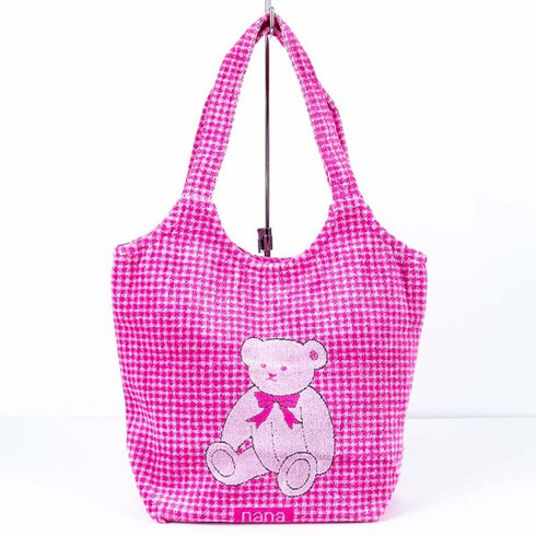 バッグ 横浜ナナ NANA ストリートバッグ ベアチェック ピンク/淡ピンク