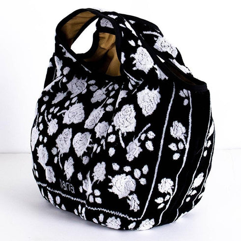 バッグ 横浜ナナ 湘南ナナ NANA Kバッグ ローズ2柄 クロシロ nn-k58