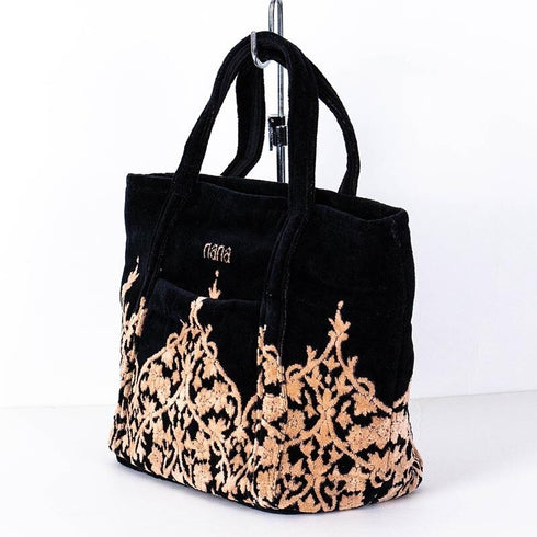 バッグ 横浜ナナ 湘南ナナ NANA トートバッグ小 インディア柄 クロベージュ nn-tts7B