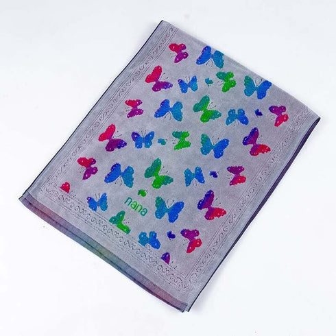 タオル 横浜ナナ NANA フェイスタオル パピヨン グレー多色 nn-ft12