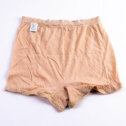 ショーツ テフテフ まいてふてふ ふわふわコットン ショーツ1分丈(アウトゴム)ベージュ サイズM TF-AP01M-C