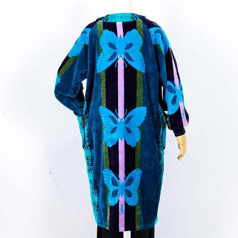 ガウン 横浜ナナ 湘南ナナ NANA ホームウェア  サイズL B蝶 ブルー nn-gwn1B