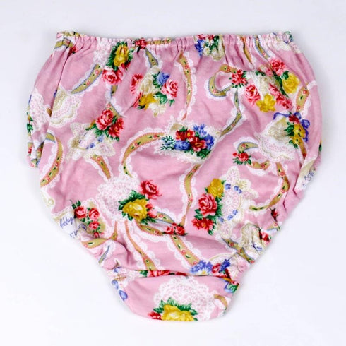 ショーツ TUNIC 60接結・ローズレース オヤスミパンツ ピンク サイズL