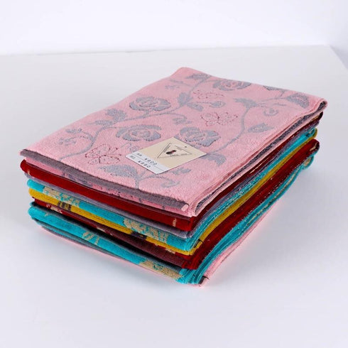 タオル 横浜ナナ NANA フェイスタオル ハーフ ローズパピヨン ターコイズブルーベージュ