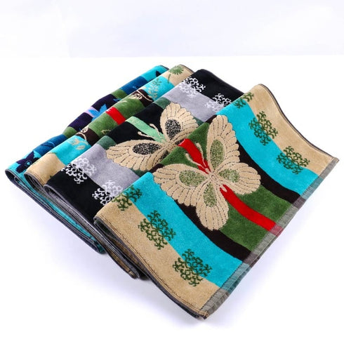 タオル 横浜ナナ 湘南ナナ NANA フェイスタオル ローズパピヨン柄 グレー多色 nn-ft28-E