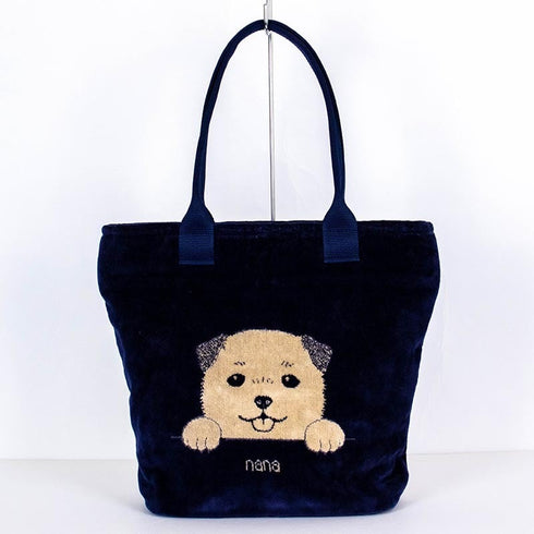 バッグ 横浜ナナ 湘南ナナ NANA ショルダーバッグ 柴犬 紺ベージュ nn-sb24A