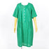 【セール】ワンピース TUNIC ワンピースコレクション ミラクルウェーブ ストライプ 6分袖半開ワンピース フリーサイズ  グリーン SSS-56013-B