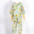 【セール】パジャマ TUNIC 80シルキーローンサッカー・レモネードGirl 7分袖全開パジャマ フリーサイズ オレンジ AWS-26088-B