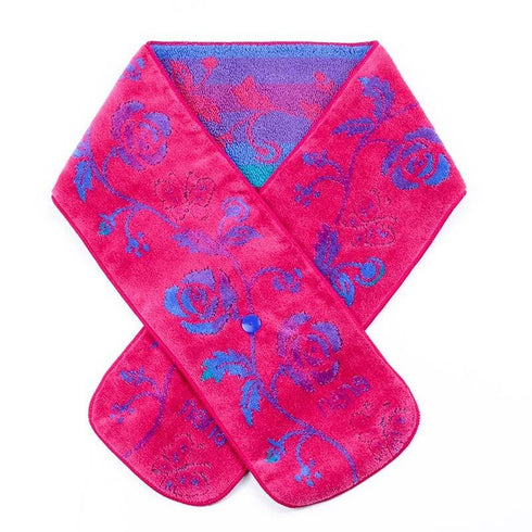 マフラー 横浜ナナ 湘南ナナ NANA ボタン付きナロータオルマフラー ローズパピヨン チェリーピンク多色 nn-tmf8-C