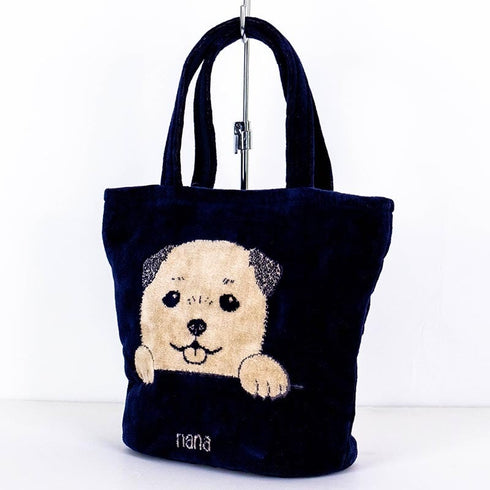 バッグ 横浜ナナ 湘南ナナ NANA H2バッグ 柴犬 紺ベージュ nn-H2-17A