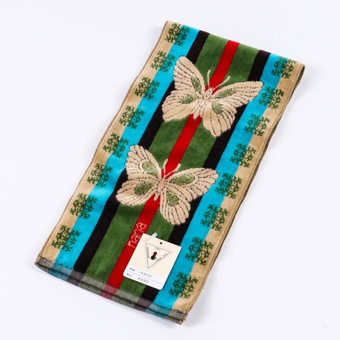 タオル 横浜ナナ 湘南ナナ NANA フェイスタオル ハーフ B蝶 ベージュ nn-fth1-A