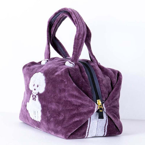 バッグ 横浜ナナ NANA ボストンバッグ中 プードル グレーシロ nn-btm2-H