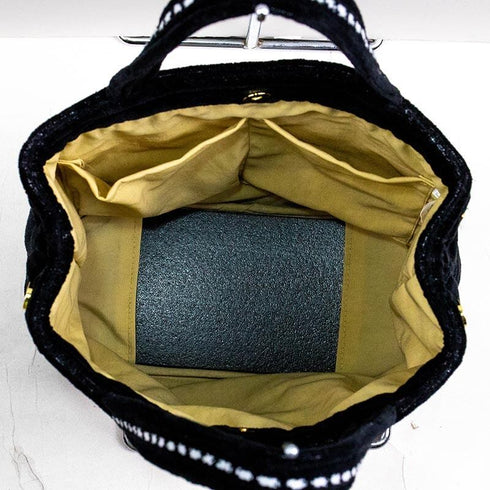 バッグ 横浜ナナ 湘南ナナ NANA タウンバッグ バンザイネコ柄 クロシロ nn-twn8-B