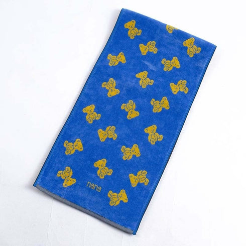 タオル 横浜ナナ 湘南ナナ NANA スポーツタオル ナナベア ブルーイエロー nn-spt148