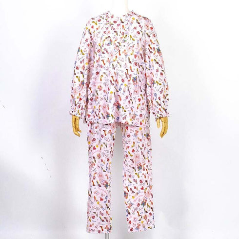 パジャマ TUNIC 60接結・ヒール 半開メローパジャマ ピンク フリーサイズ 26356-A