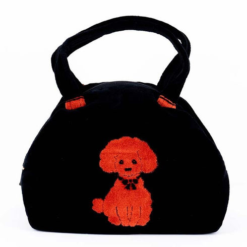 バッグ 横浜ナナ NANA ボストンバッグ中 プードル クロオレンジ