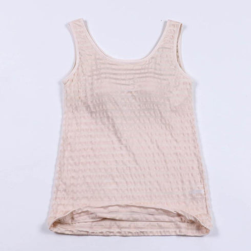 ブラシャツ TUNIC【定番】 サッカーボーダー ブラシャツ ベージュ フリーサイズ 9315-C