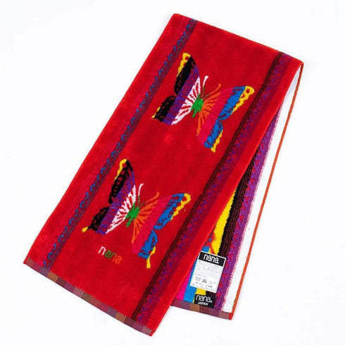 タオル 横浜ナナ NANA フェイスタオル ハーフ パピヨン2 オレンジ多色 nn-fth8-H