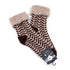 ソックス fromF モコモコソックス ヘリンボーン ウォームグレー サイズM 36-38 (22.5ー25cm)TV014MB