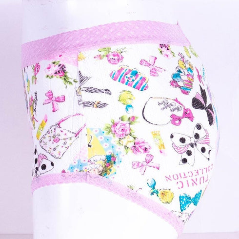 ショーツ 下着 TUNIC 針抜き・キャラリボン のびふわパンツ オフ サイズL 1466L-A