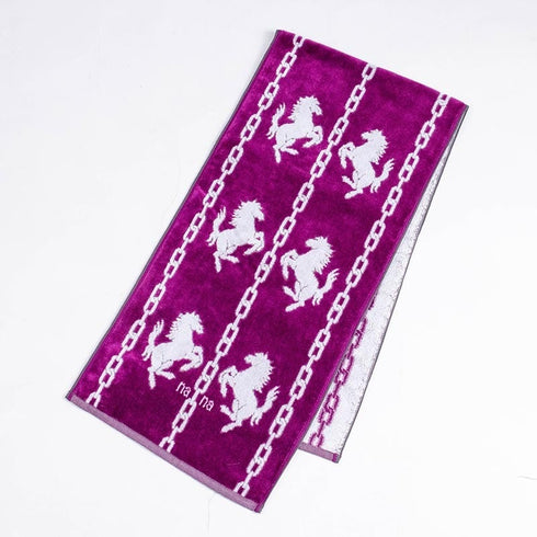 タオル 横浜ナナ 湘南ナナ NANA スポーツタオル ホース パープルシロ nn-spt175