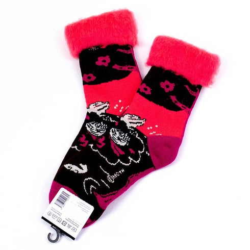 ソックス MOOMIN モコモコソックス ミィ―とムーンフィッシュ ピーチ サイズM 36-38 (22.5ー25cm)MM033M-PE