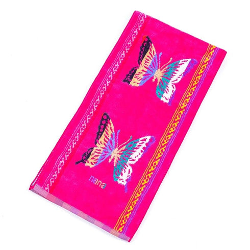 タオル 横浜ナナ 湘南ナナ NANA フェイスタオル ハーフ パピヨン2 ピンク多色 nn-fth8-I