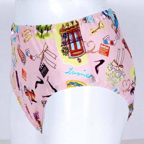 ショーツ TUNIC 50強撚フライス*ワールドカフェ オヤスミパンツ ピンク サイズM 1097M-B